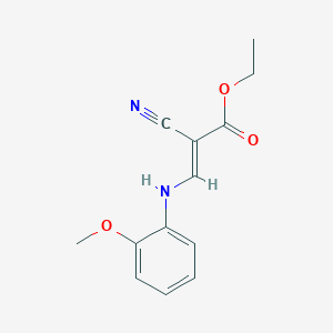 ethyl (2E)-2-cyano-3-[(2-methoxyphenyl)amino]prop-2-enoate