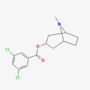molecular formula C15H17Cl2NO2 B7773422 3-Tropanyl-3,5-dichlorobenzoate CAS No. 329912-91-6