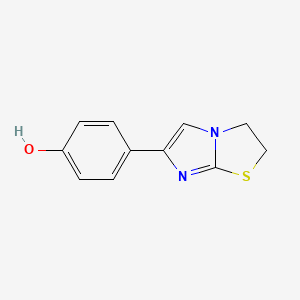 molecular formula C11H10N2OS B7773473 4-(2,3-Dihydro-imidazo[2,1-b]thiazol-6-yl)-phenol 