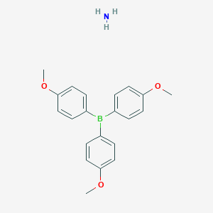 molecular formula C21H24BNO3 B077735 Azane;tris(4-methoxyphenyl)borane CAS No. 13549-38-7