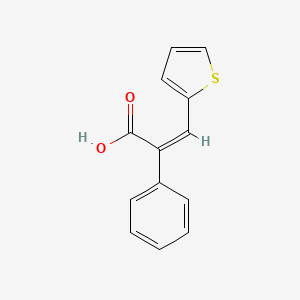 molecular formula C13H10O2S B7773512 2-Phenyl-3-thiophen-2-yl-acrylic acid 