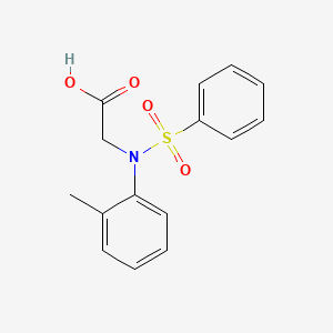 n-(2-Methylphenyl)-n-(phenylsulfonyl)glycine