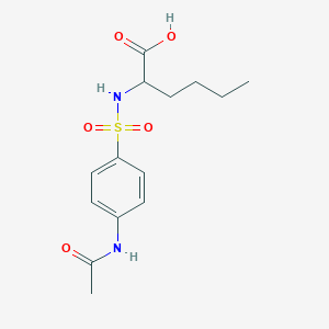 N-{[4-(acetylamino)phenyl]sulfonyl}norleucine