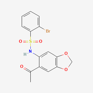 molecular formula C15H12BrNO5S B7773659 WAY-351783 
