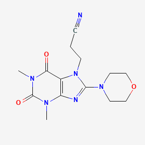 molecular formula C14H18N6O3 B7773776 MFCD03933672 CAS No. 476481-00-2
