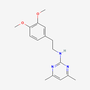 molecular formula C16H21N3O2 B7773834 N-[2-(3,4-dimethoxyphenyl)ethyl]-4,6-dimethylpyrimidin-2-amine 