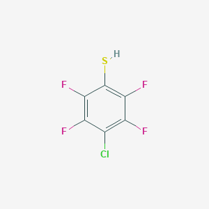 molecular formula C6HClF4S B077742 4-氯四氟苯硫酚 CAS No. 13634-93-0