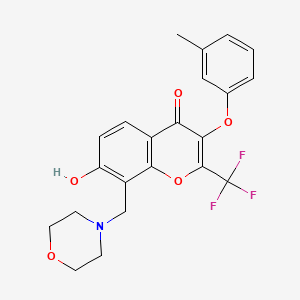 molecular formula C22H20F3NO5 B7774545 MFCD02355996 