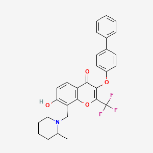 molecular formula C29H26F3NO4 B7774565 MFCD02358740 