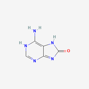 molecular formula C5H5N5O B7774765 6-amino-1,7-dihydropurin-8-one 