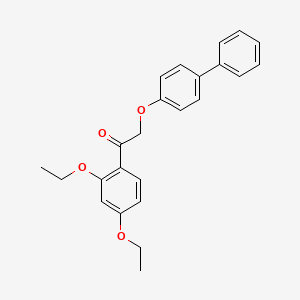 1-(2,4-Diethoxyphenyl)-2-(4-phenylphenoxy)ethanone
