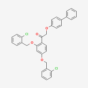2-(Biphenyl-4-yloxy)-1-{2,4-bis[(2-chlorobenzyl)oxy]phenyl}ethanone
