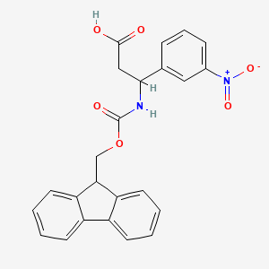 molecular formula C24H20N2O6 B7775097 Fmoc-(RS)-3-amino-3-(3-nitrophenyl)-propionic acid 
