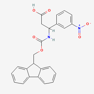 3-((((9H-Fluoren-9-yl)methoxy)carbonyl)amino)-3-(3-nitrophenyl)propanoic acid