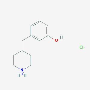 3-(Piperidin-1-ium-4-ylmethyl)phenol;chloride