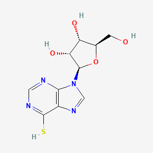 molecular formula C10H12N4O4S B7775142 (2R,3S,4R,5R)-2-(hydroxymethyl)-5-(6-sulfanylpurin-9-yl)oxolane-3,4-diol 