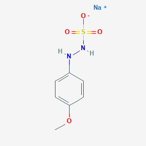 molecular formula C7H9N2NaO4S B7775405 sodium;N-(4-methoxyanilino)sulfamate 
