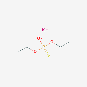 molecular formula C4H10KO3PS B7775452 Potassium;diethoxy-oxido-sulfanylidene-lambda5-phosphane 