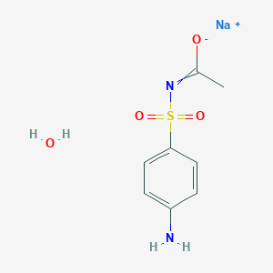 molecular formula C8H11N2NaO4S B7775606 sodium;N-(4-aminophenyl)sulfonylethanimidate;hydrate 