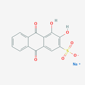 molecular formula C14H7NaO7S B7775609 sodium;3,4-dihydroxy-9,10-dioxoanthracene-2-sulfonate 