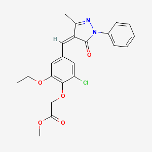 molecular formula C22H21ClN2O5 B7775890 SJ-172550 