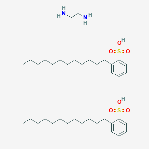 molecular formula C38H68N2O6S2 B077761 2-dodecylbenzenesulfonic acid; ethane-1,2-diamine CAS No. 12068-06-3