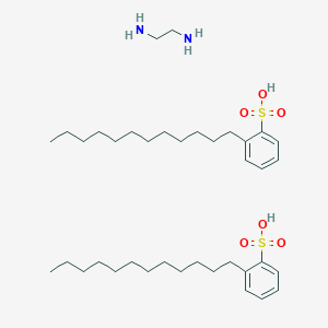 molecular formula C38H68N2O6S2 B077761 Benzenesulfonic acid, dodecyl-, compd. with 1,2-ethanediamine (2:1) CAS No. 12068-06-3