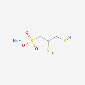 molecular formula C3H7NaO3S3 B7776123 sodium;2,3-bis(sulfanyl)propane-1-sulfonate 