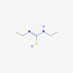 molecular formula C5H12N2S B7776127 N,N'-diethylcarbamimidothioic acid 