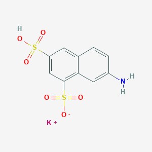 molecular formula C10H8KNO6S2 B7776186 potassium;7-amino-3-sulfonaphthalene-1-sulfonate 
