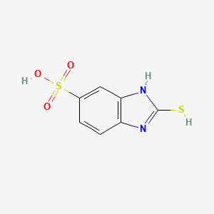 molecular formula C7H6N2O3S2 B7776216 2-sulfanyl-3H-benzimidazole-5-sulfonic acid 