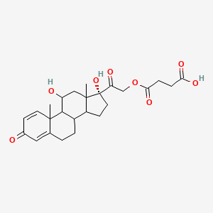 4-[(11,17-Dihydroxy-3,20-dioxopregna-1,4-dien-21-yl)oxy]-4-oxobutanoic acid