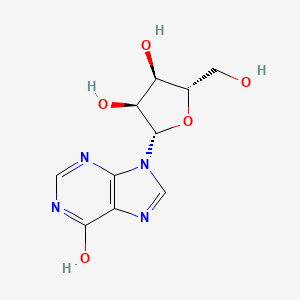 molecular formula C10H12N4O5 B7776356 (2S,3R,4S,5S)-2-(hydroxymethyl)-5-(6-hydroxypurin-9-yl)oxolane-3,4-diol 