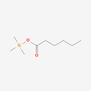 molecular formula C9H20O2Si B077764 Hexanoic acid, trimethylsilyl ester CAS No. 14246-15-2