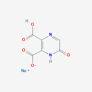 molecular formula C6H3N2NaO5 B7776411 sodium;3-carboxy-6-oxo-1H-pyrazine-2-carboxylate 