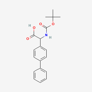 molecular formula C19H21NO4 B7776466 2-(4-Biphenylyl)-2-(Boc-amino)acetic Acid 