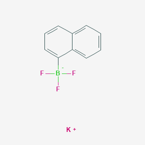 molecular formula C10H7BF3K B7776973 potassium;trifluoro(naphthalen-1-yl)boranuide 