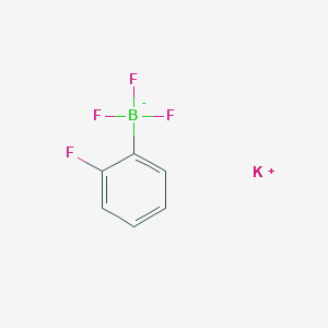 molecular formula C6H4BF4K B7776976 potassium;trifluoro-(2-fluorophenyl)boranuide 