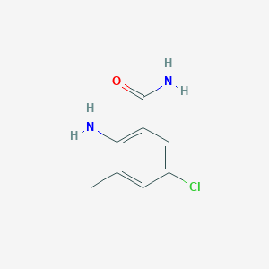 molecular formula C8H9ClN2O B7777022 2-Amino-5-chloro-3-methylbenzamide CAS No. 1006619-83-5