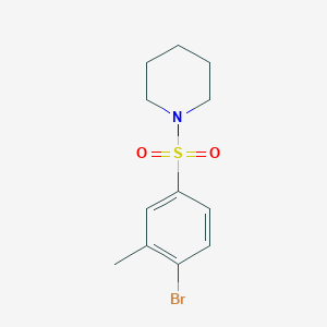 molecular formula C12H16BrNO2S B077772 1-(4-Bromo-3-methylphenylsulfonyl)piperidine CAS No. 332906-22-6
