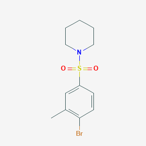 1-((4-Bromo-3-methylphenyl)sulfonyl)piperidine