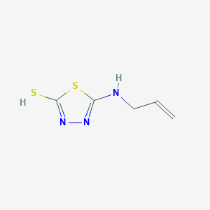 molecular formula C5H7N3S2 B7777264 5-(prop-2-enylamino)-1,3,4-thiadiazole-2-thiol 