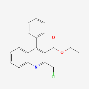 molecular formula C19H16ClNO2 B7777505 Ethyl 2-(chloromethyl)-4-phenylquinoline-3-carboxylate 