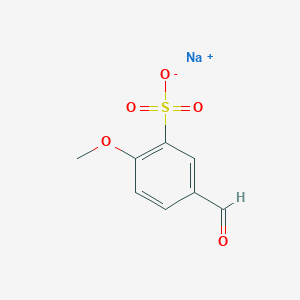 molecular formula C8H7NaO5S B7777740 sodium;5-formyl-2-methoxybenzenesulfonate 