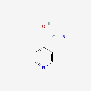 molecular formula C8H8N2O B7777741 2-Hydroxy-2-(pyridin-4-yl)propanenitrile 