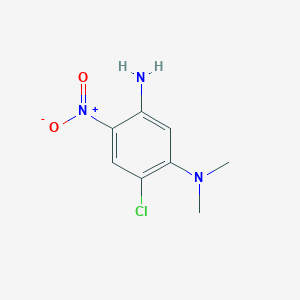 molecular formula C8H10ClN3O2 B7777750 6-Chloro-N1,N1-dimethyl-4-nitrobenzene-1,3-diamine CAS No. 92259-89-7