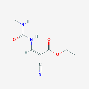 Ethyl (2Z)-2-cyano-3-[(methylcarbamoyl)amino]prop-2-enoate