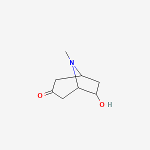 molecular formula C8H13NO2 B7777766 6-Hydroxytropinone 