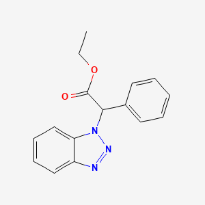 Ethyl 2-(1H-1,2,3-benzotriazol-1-yl)-2-phenylacetate