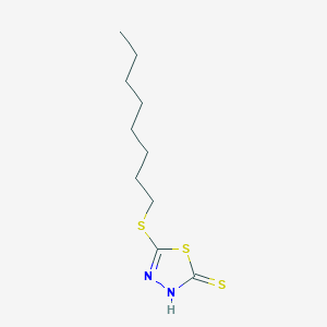 molecular formula C10H18N2S3 B7777798 5-Octylthio-1,3,4-thiadiazole-2-thiol CAS No. 4858-29-1